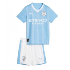 Baby Fußballbekleidung Manchester City Heimtrikot 2023-24 Kurzarm (+ kurze hosen)